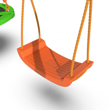 Детский комплекс DFC MULTIPLAY качели: гнездо, верёвочные; горка - 4